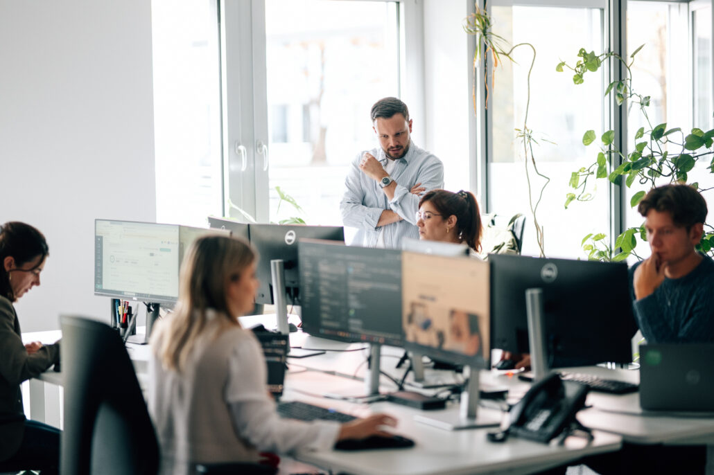 Teamarbeit bei Docleads.